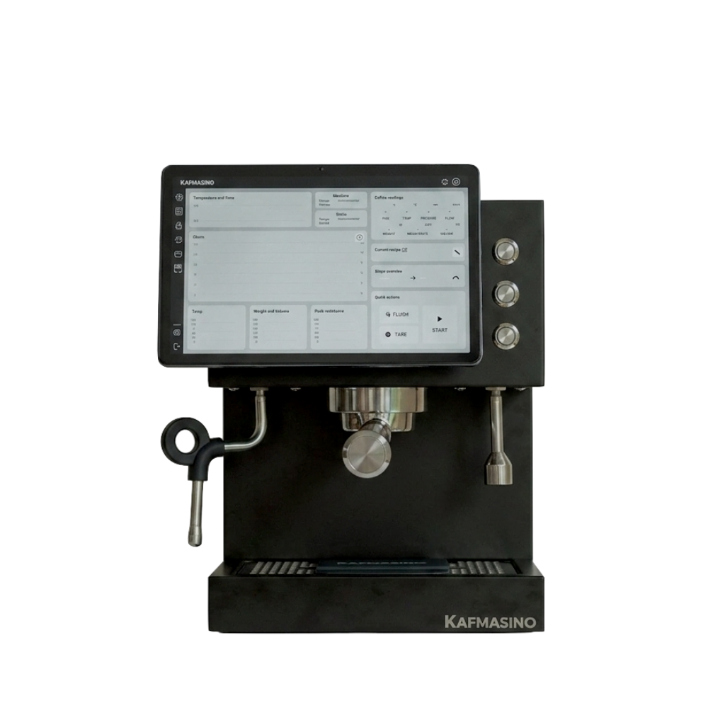 Kafmasino Kubo espressomachine similar to the Decent Espresso Maker