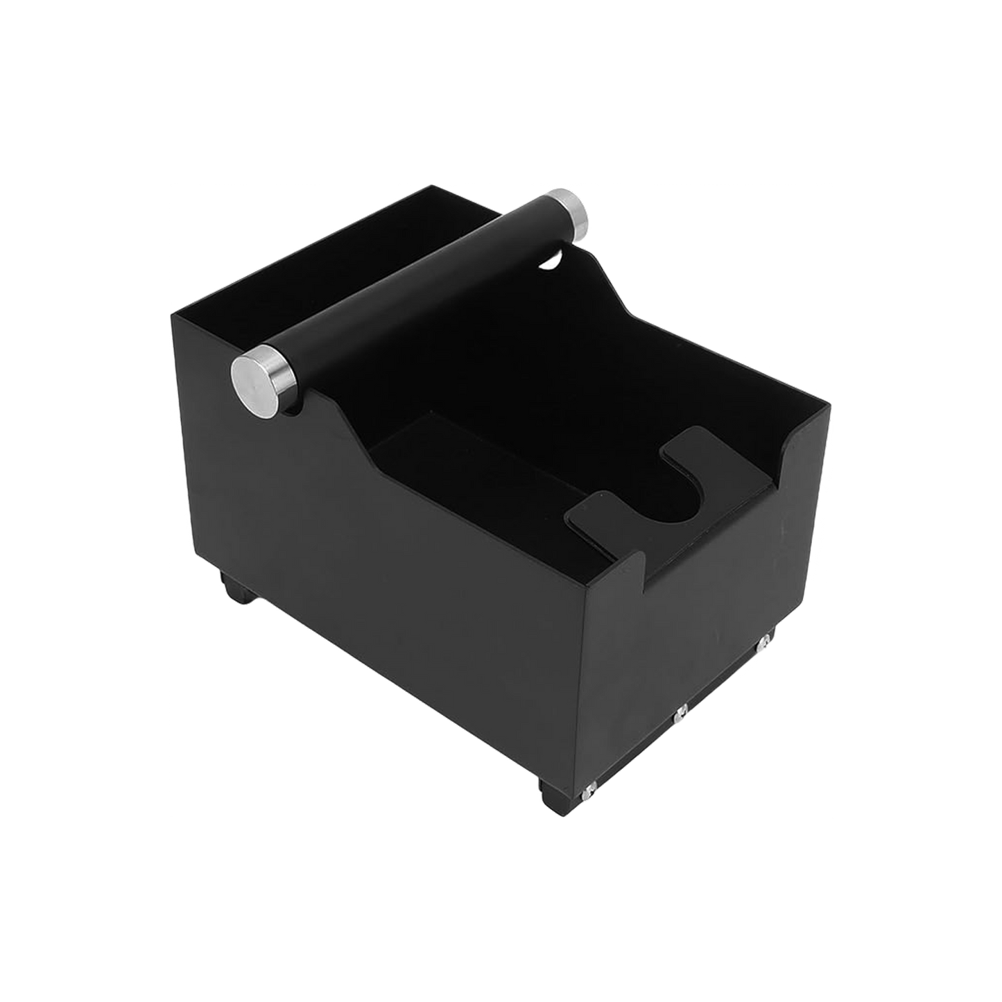 Knock-box tamp station